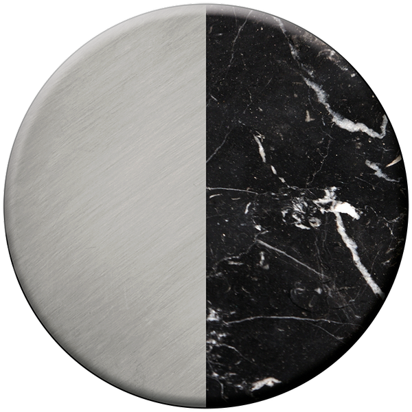 Brushed Stainless Steel/ Marble Marquina 5X